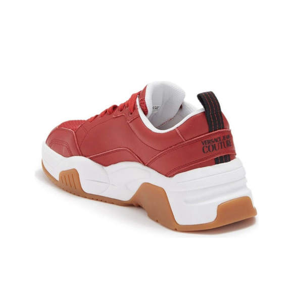 Mens Versace Jeans Couture Fondo Fire 1 Sneakers Red US 8 EUR 41